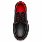 Scarpe Uomo Casual Sportive Nere con Dettagli Rossi e Suola Antiscivolo