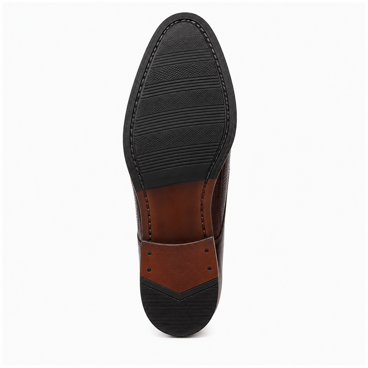 Scarpe Eleganti Uomo Bordeaux con Punta Cap Toe Traforata