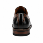 Scarpe Oxford Eleganti Uomo Nero e Marrone con Dettagli Brogue