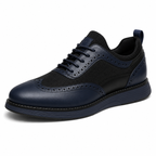 Scarpe Brogue Sportive Uomo Blu Navy con Inserti Traspiranti