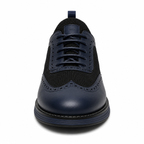 Scarpe Brogue Sportive Uomo Blu Navy con Inserti Traspiranti