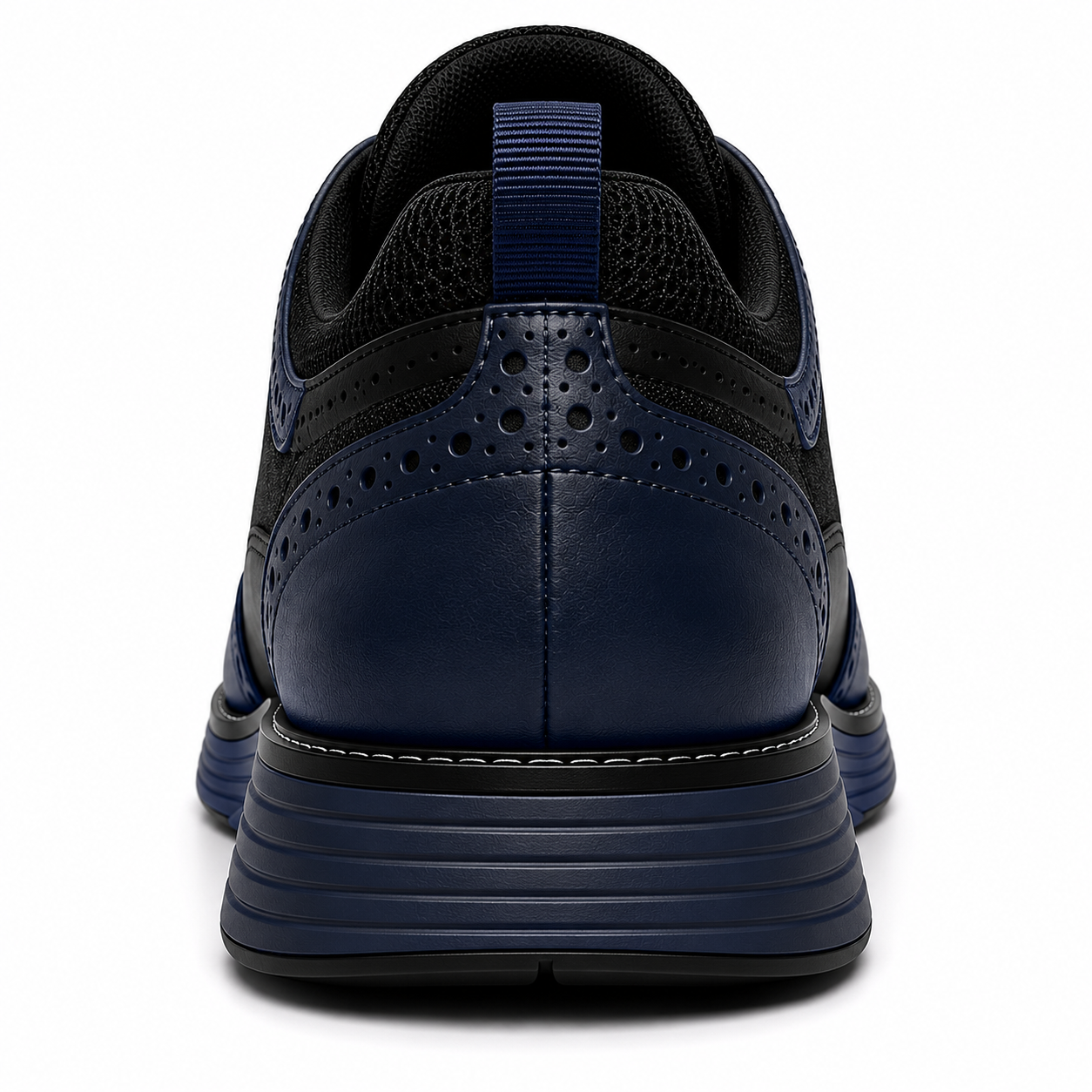 Scarpe Brogue Sportive Uomo Blu Navy con Inserti Traspiranti