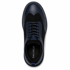 Scarpe Brogue Sportive Uomo Blu Navy con Inserti Traspiranti
