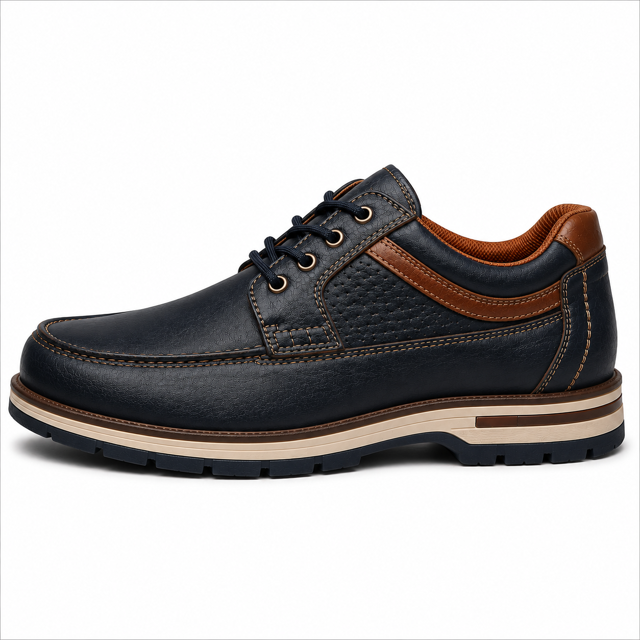 Scarpe Casual Uomo Blu Navy con Suola Comfort Multistrato