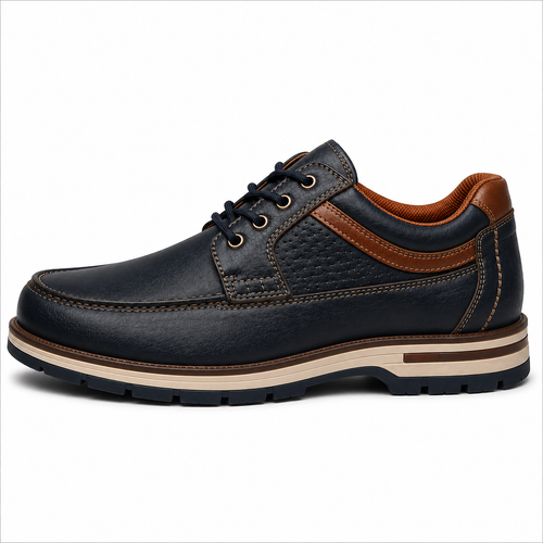Scarpe Casual Uomo Blu Navy con Suola Comfort Multistrato