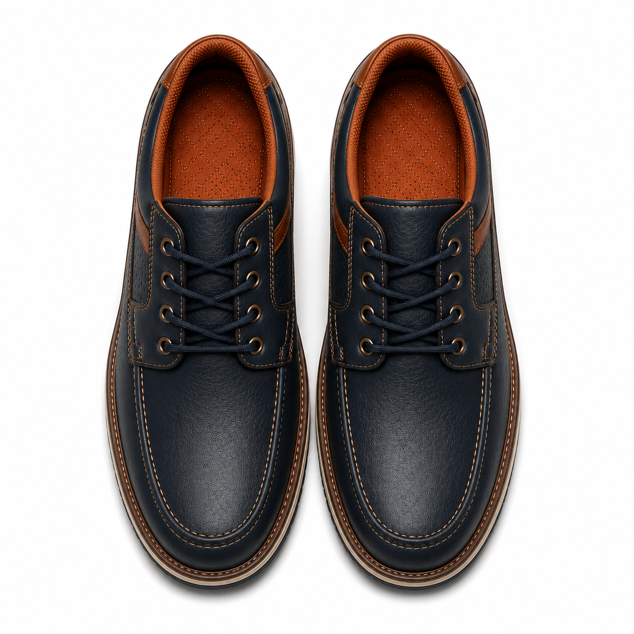 Scarpe Casual Uomo Blu Navy con Suola Comfort Multistrato