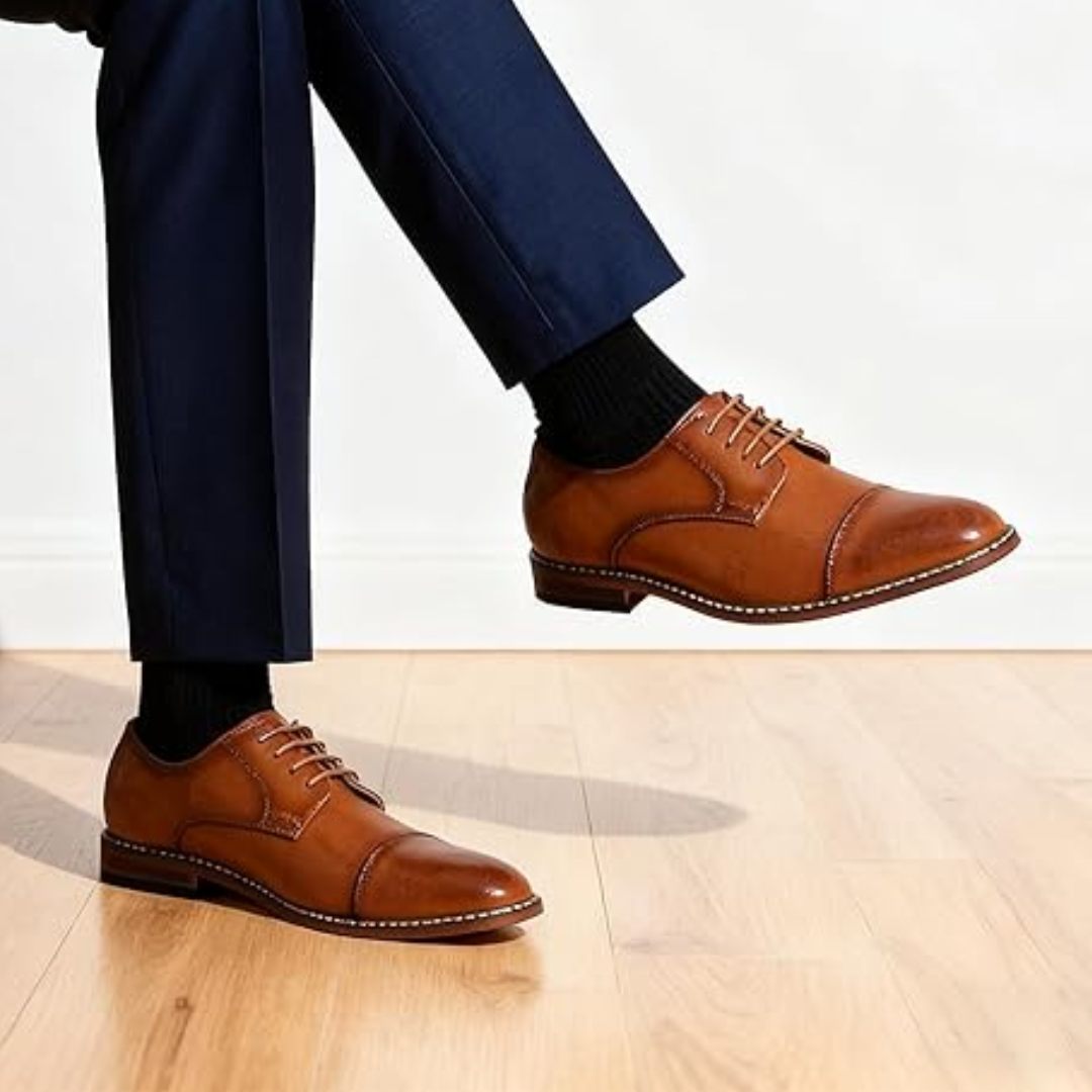 Scarpe Eleganti da Uomo con Lacci - Polished Brown