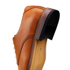 Scarpe Eleganti Uomo Cap Toe Marrone Giallo