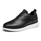 Scarpe Sneakers Eleganti da Uomo Nere Wingtip Brogue