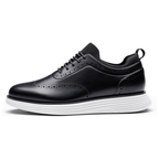 Scarpe Sneakers Eleganti da Uomo Nere Wingtip Brogue