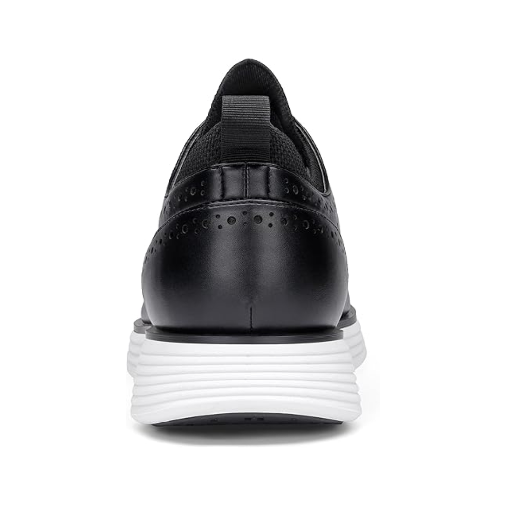 Scarpe Sneakers Eleganti da Uomo Nere Wingtip Brogue