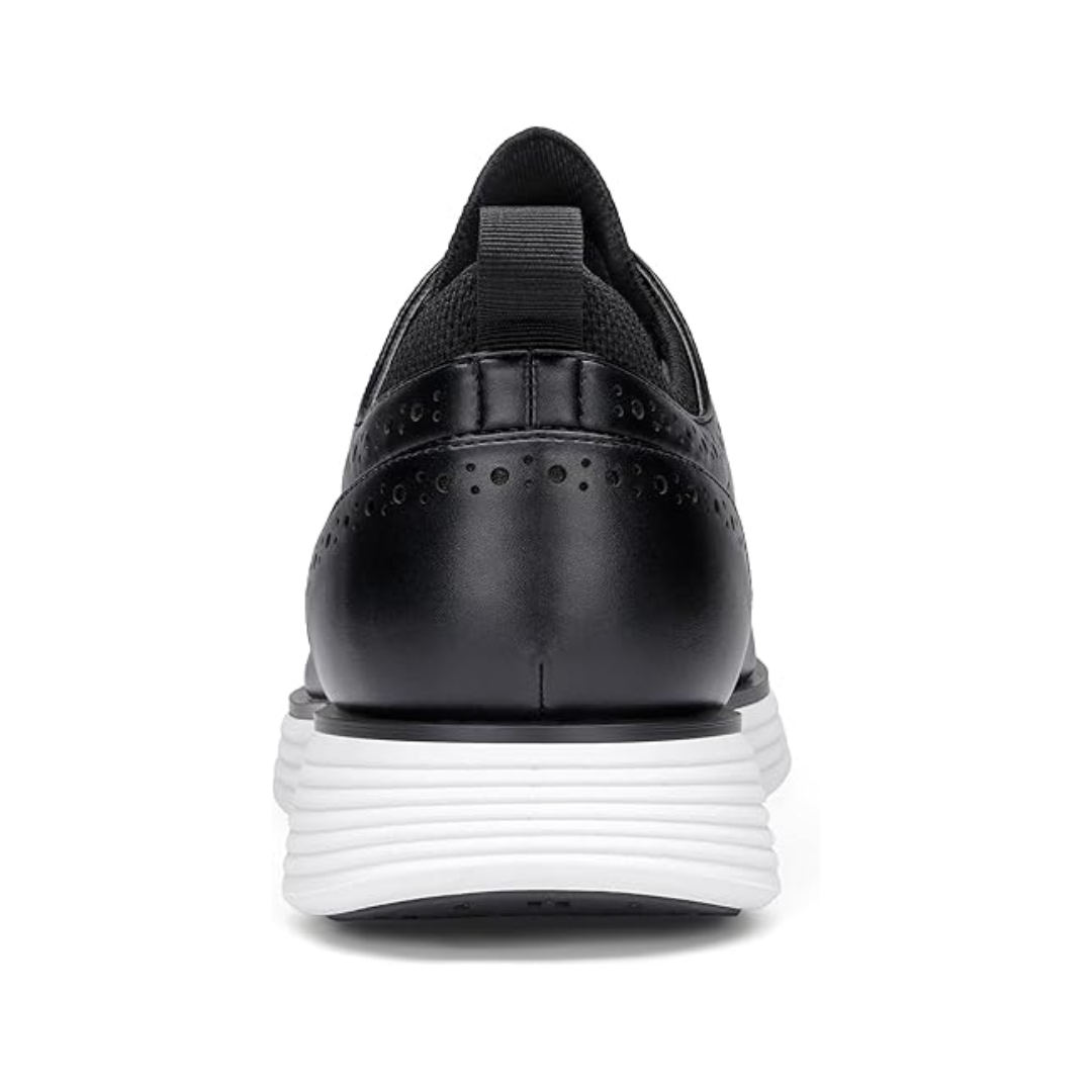 Scarpe Sneakers Eleganti da Uomo Nere Wingtip Brogue