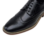 Scarpe Eleganti Uomo Wingtip Brogue Nere