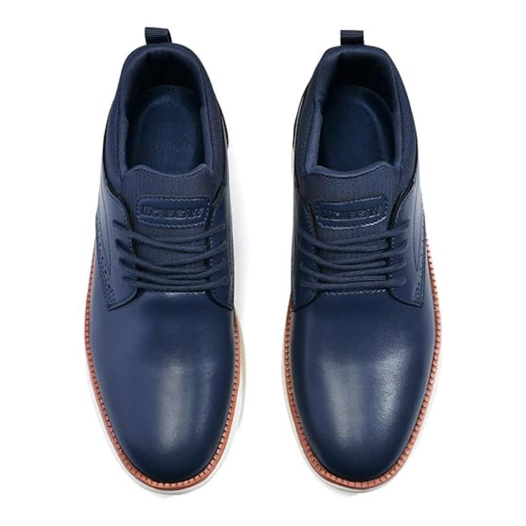 Scarpe Uomo Stile Oxford Casual Eleganti - Blu