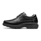Scarpe Uomo Eleganti con Punta Quadrata in Pelle Nera