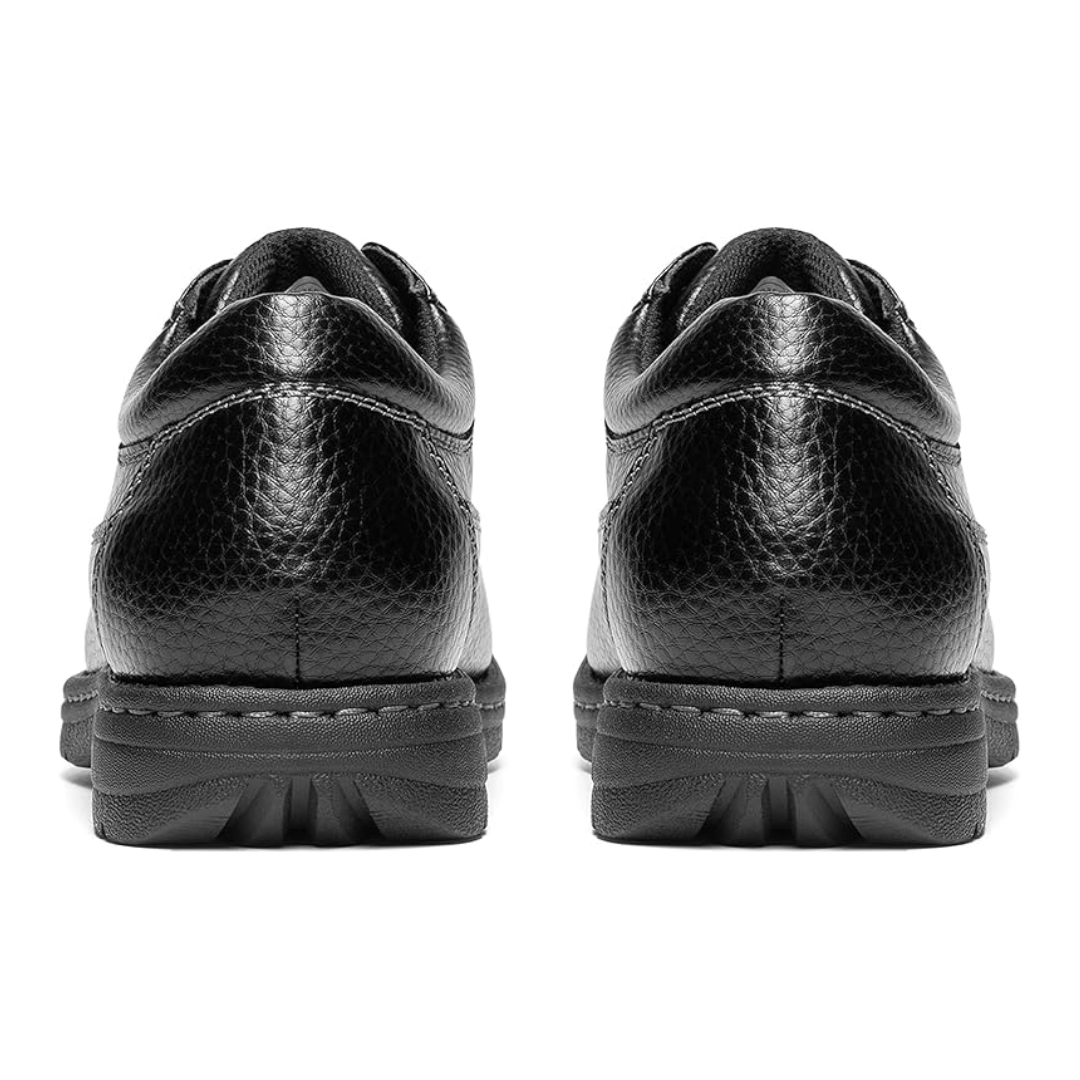 Scarpe Uomo Eleganti con Punta Quadrata in Pelle Nera