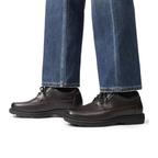 Scarpe Uomo Eleganti in Pelle Color Caffè con Punta Quadrata