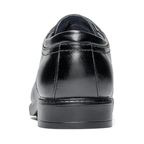 Stringate Classiche in Pelle Sintetica Nera, Suola TPE Antiscivolo
