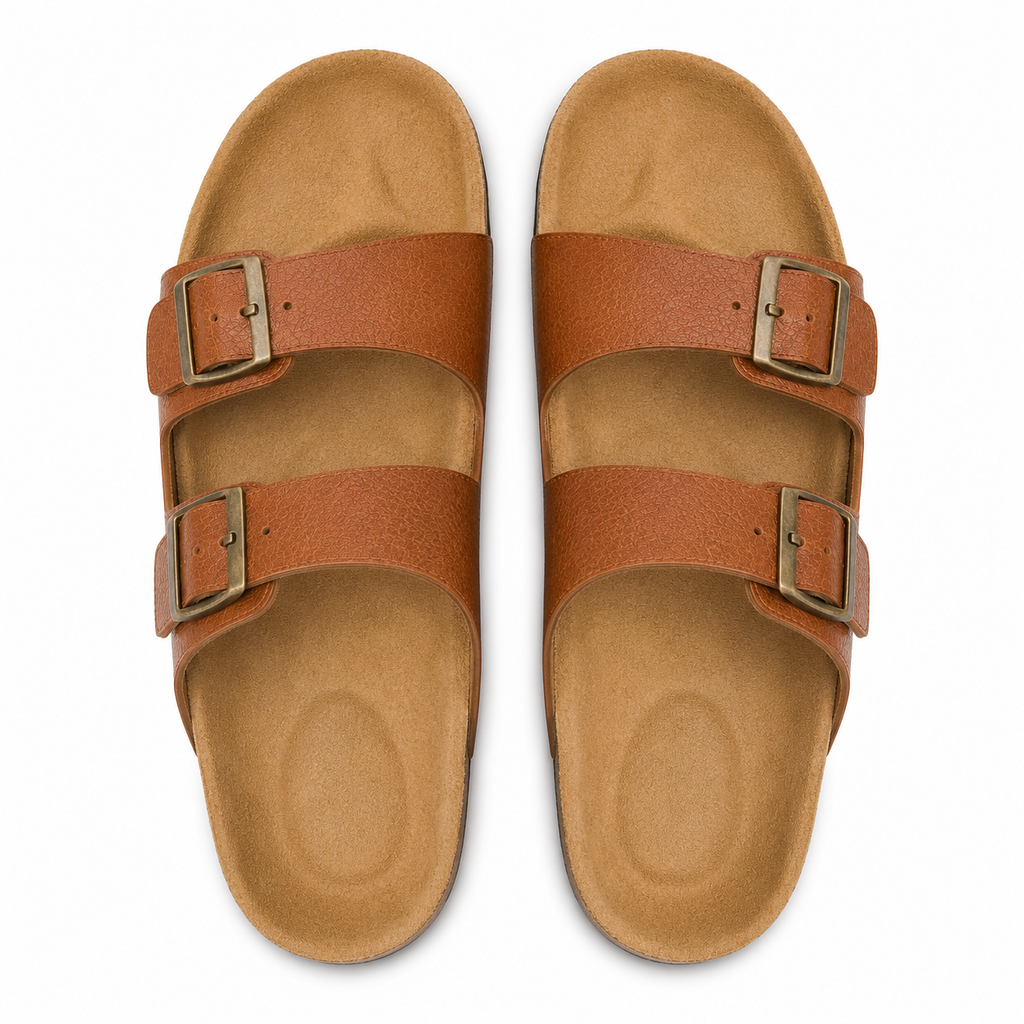 Suola dei sandali in pelle marrone