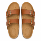 Suola dei sandali in pelle marrone