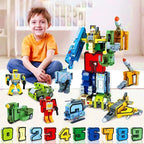 Action figure da costruzione con numeri