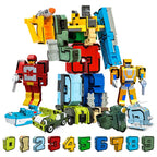 Action figure da costruzione con numeri