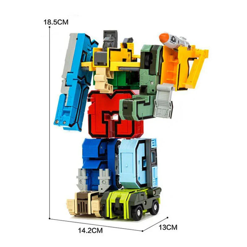 Action figure da costruzione con numeri