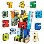 Action figure da costruzione con numeri