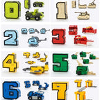 Action figure da costruzione con numeri