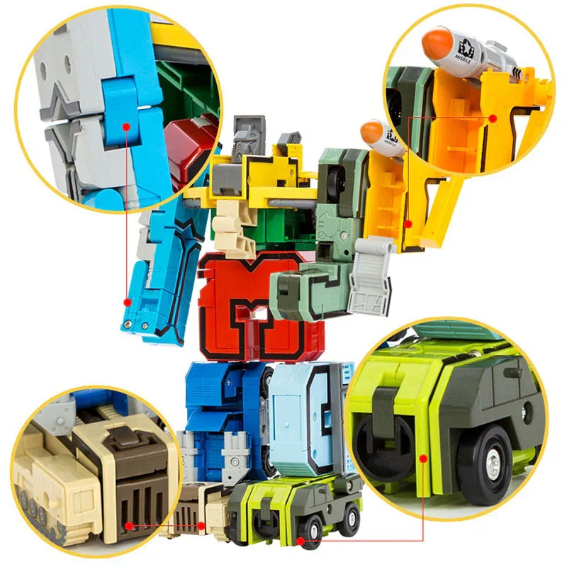 Action figure da costruzione con numeri