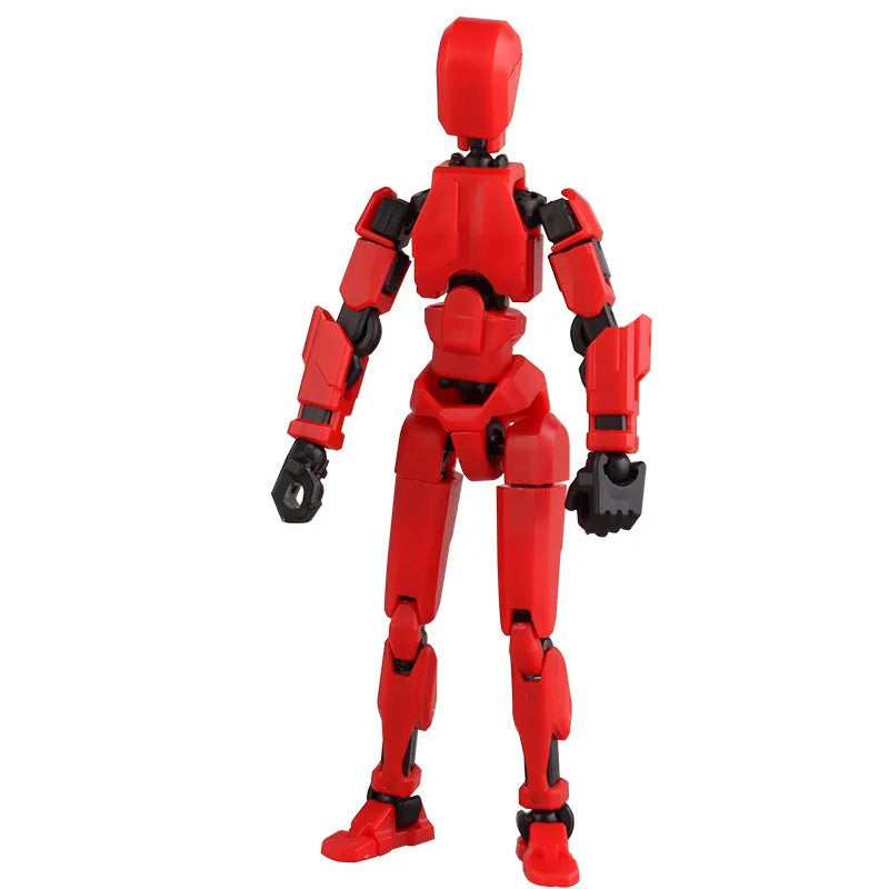 Action figure mech stampata in 3D con articolazioni multiple