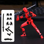 Action figure mech stampata in 3D con articolazioni multiple