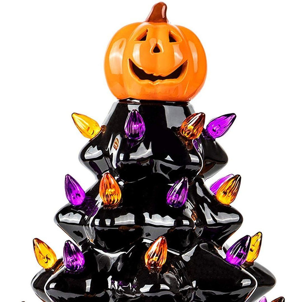 Albero di Halloween luminoso con luci colorate