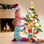 Albero di Natale in feltro fai da te per bambini