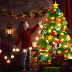 Albero di Natale in feltro fai da te per bambini