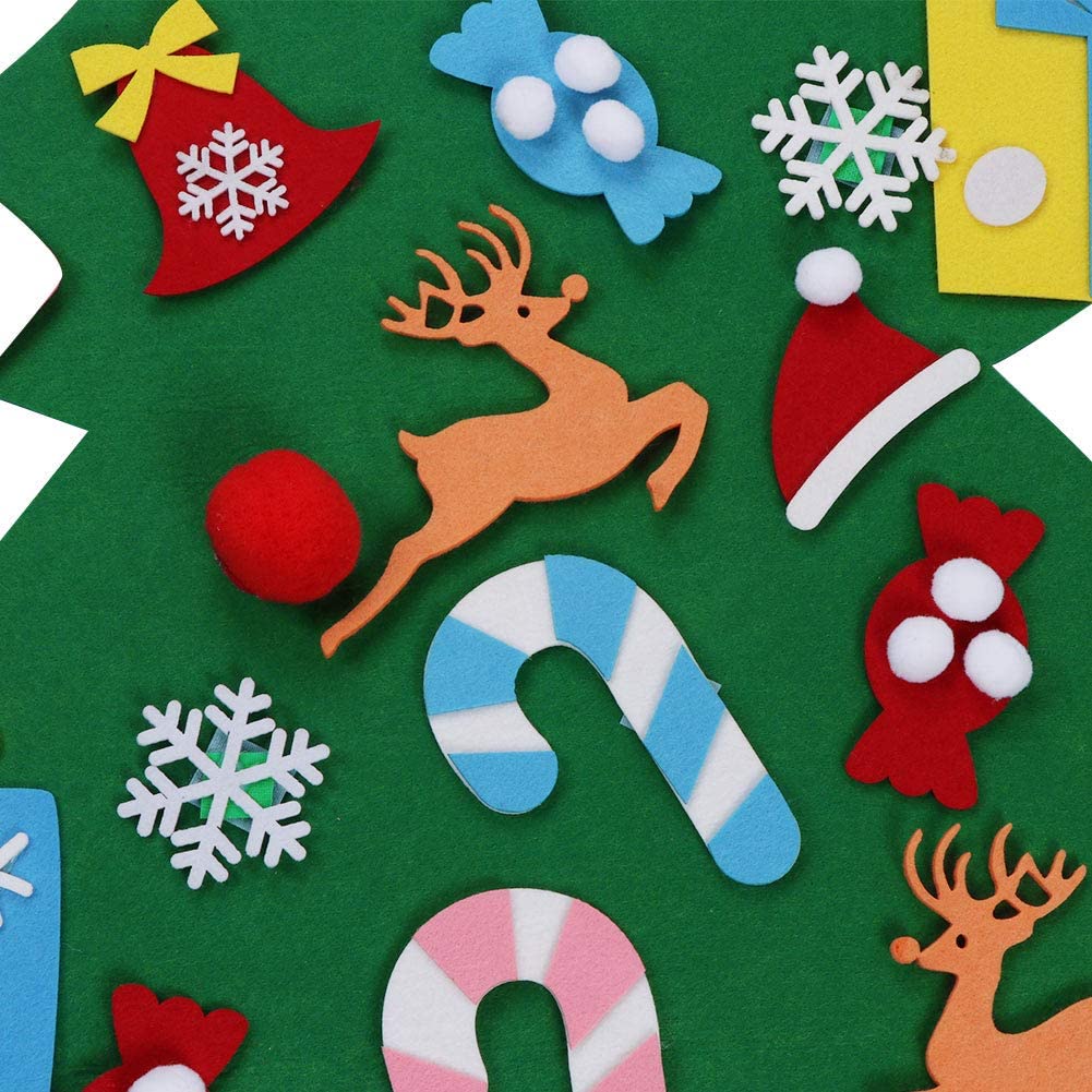 Albero di Natale in feltro fai da te per bambini