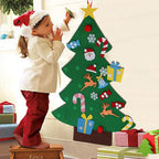 Albero di Natale in feltro fai da te per bambini