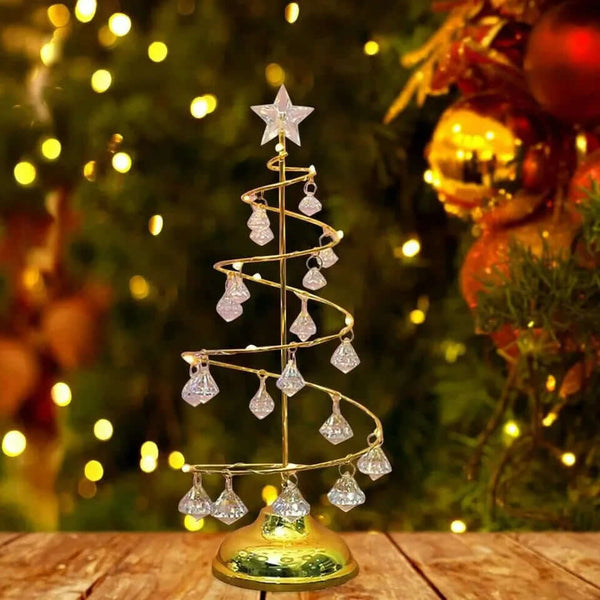 Albero di Natale LED elegante con luce calda per atmosfera festiva