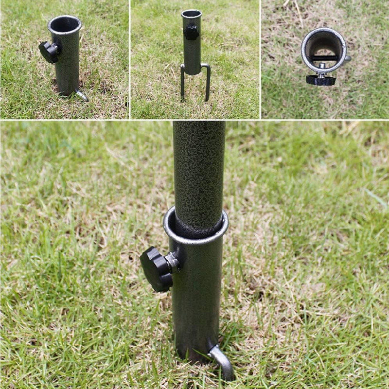 Ancoraggio a spirale regolabile per ombrellone da giardino e spiaggia
