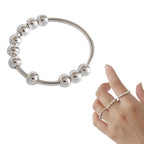 Anello antistress girevole con sfere