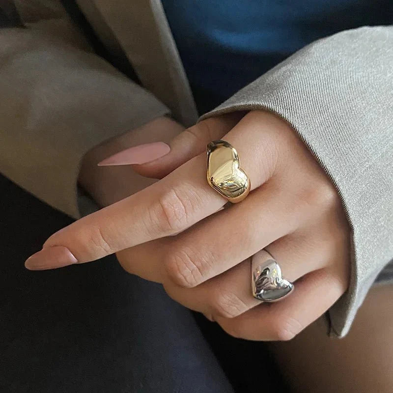 Anello cuore bold statement