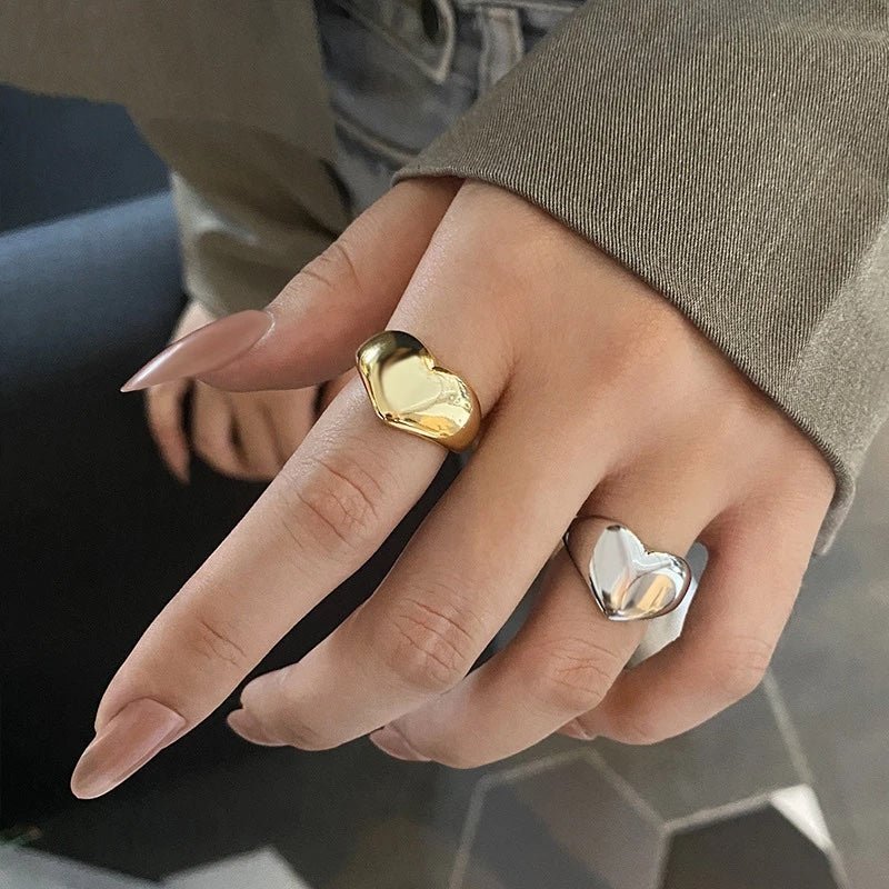 Anello cuore bold statement
