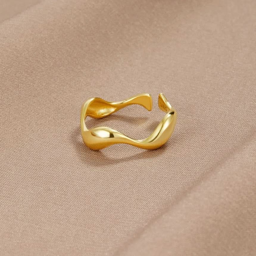 Anello regolabile con motivo marino