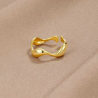 Anello regolabile con motivo marino
