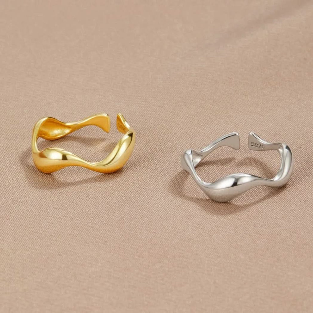 Anello regolabile con motivo marino
