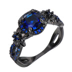 Anello vintage con zaffiro nero