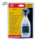 Anemometro digitale portatile con display LCD retroilluminato