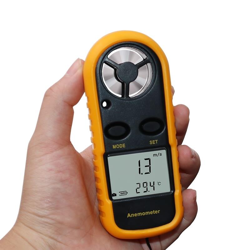 Anemometro digitale portatile con termometro