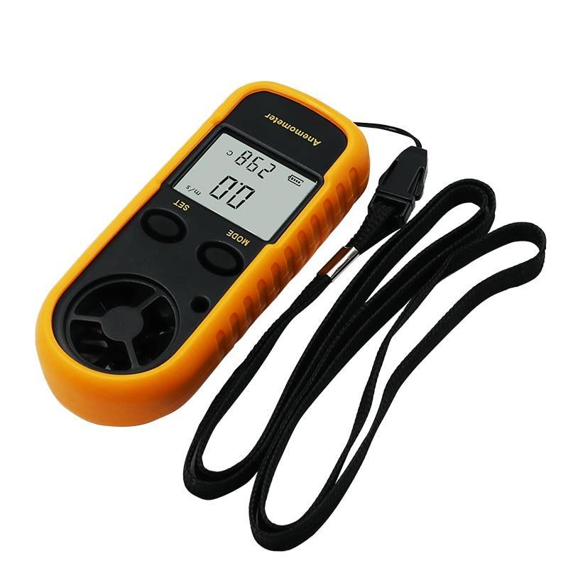 Anemometro digitale portatile con termometro