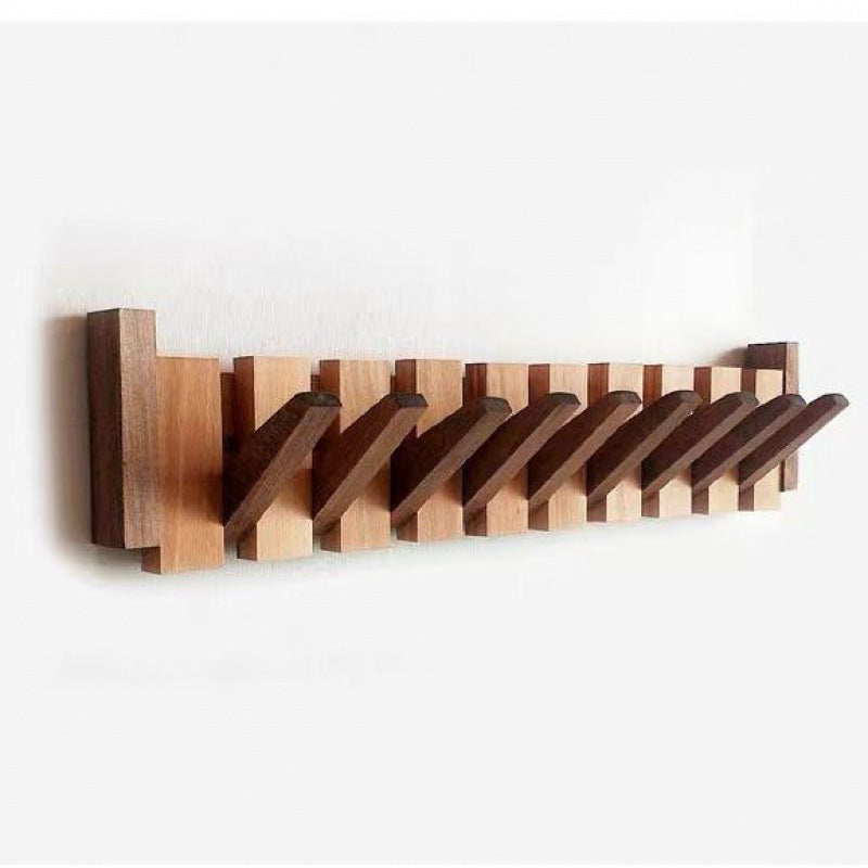 Appendiabiti da parete in legno massello a forma di tasti di pianoforte